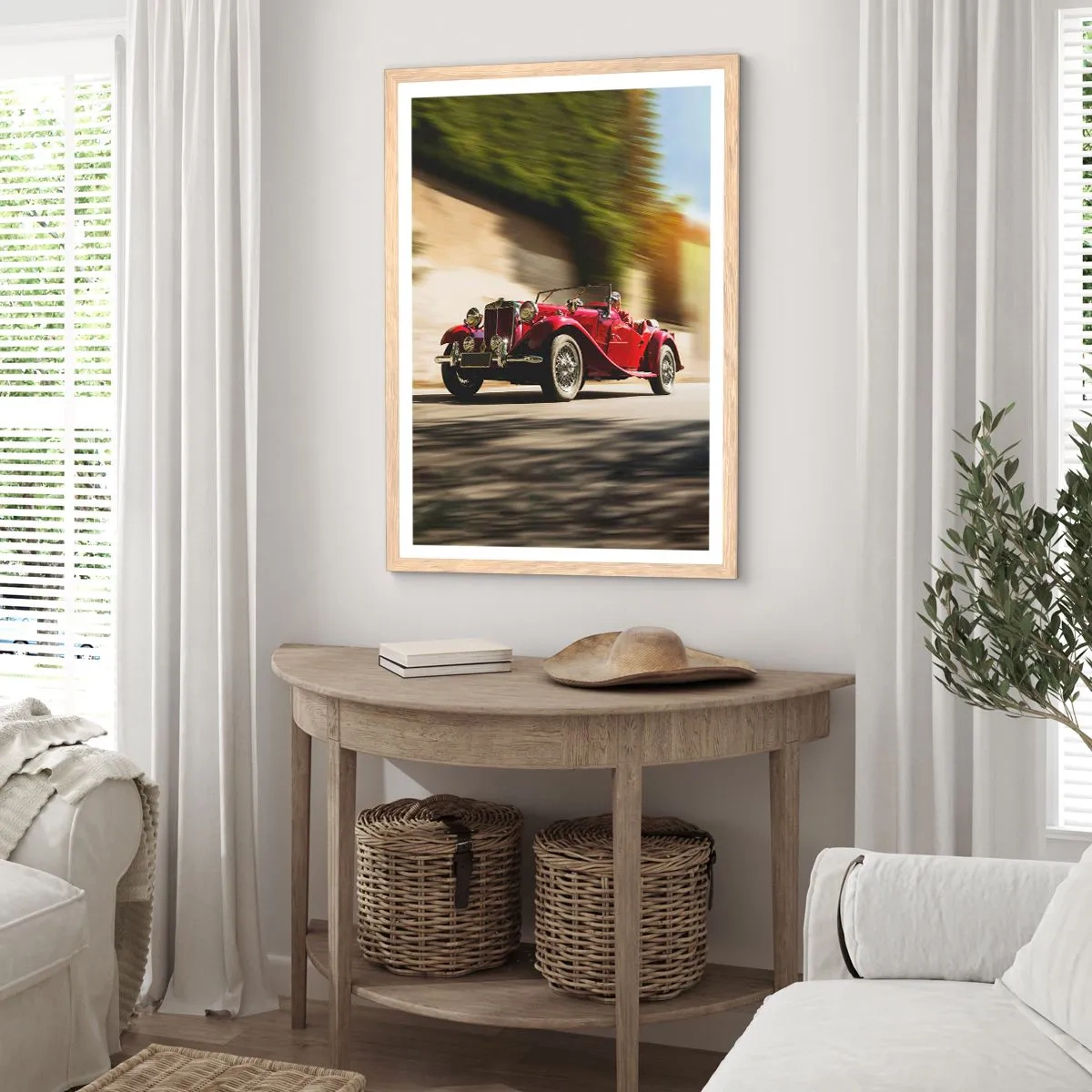 Poster in einem Rahmen aus heller Eiche - Schöner als Nike von Samothrake - 50x70 cm