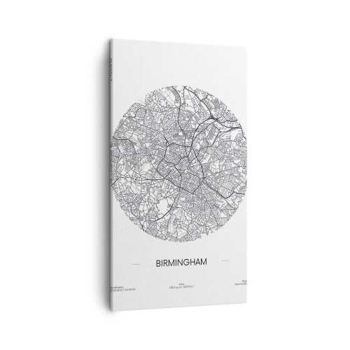 Bild auf Leinwand - Leinwandbild - Anatomie von Birmingham - 45x80 cm