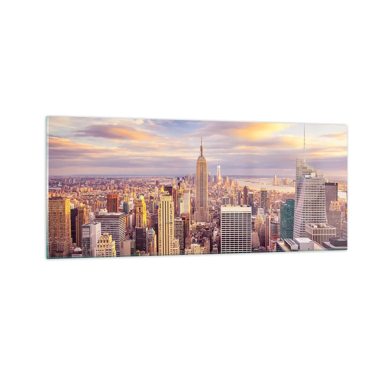 Glasbild - Bild auf glas - Nur nach den Wolken greifen - 100x40 cm