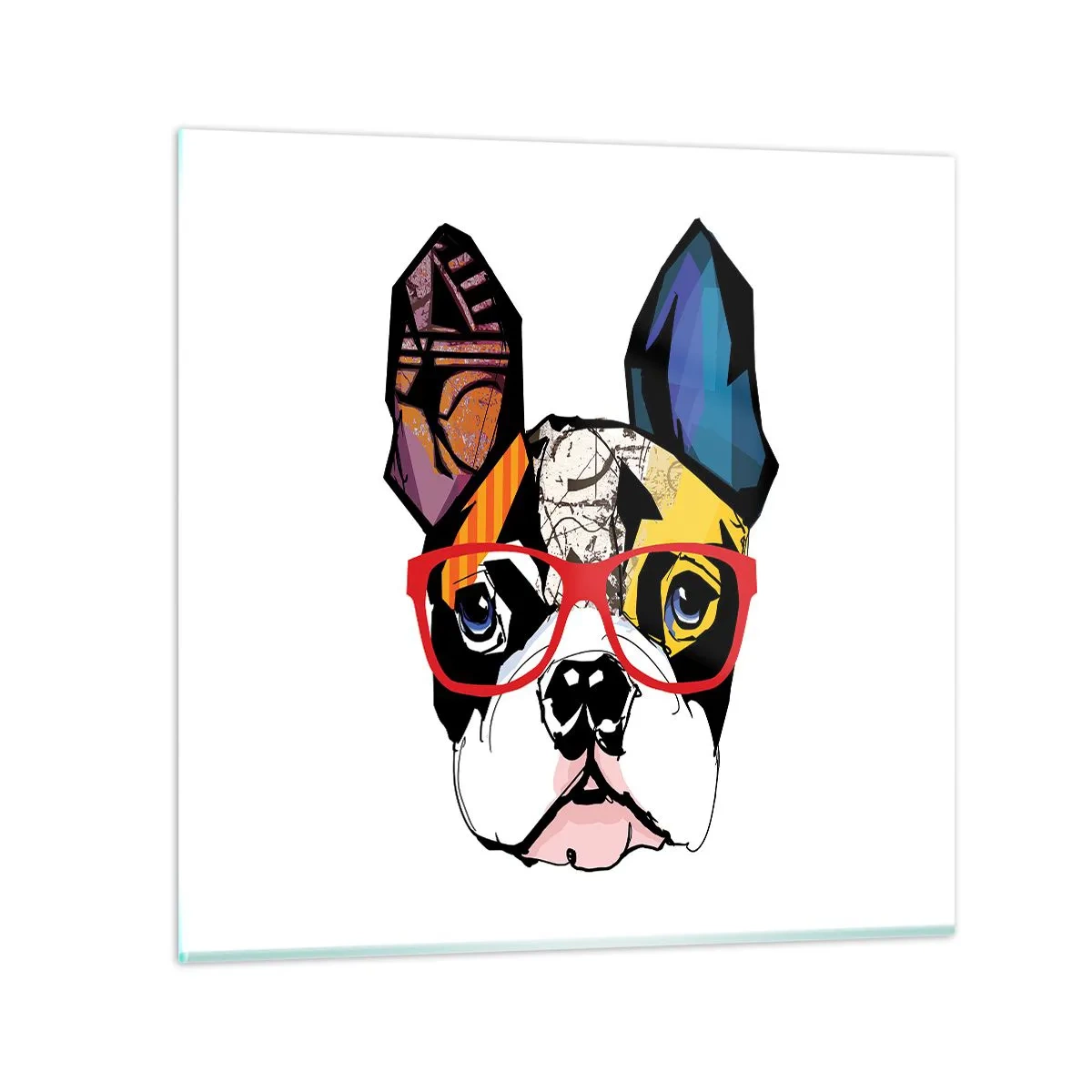 Glasbild - Bild auf glas - Intellektuelle - 70x70 cm