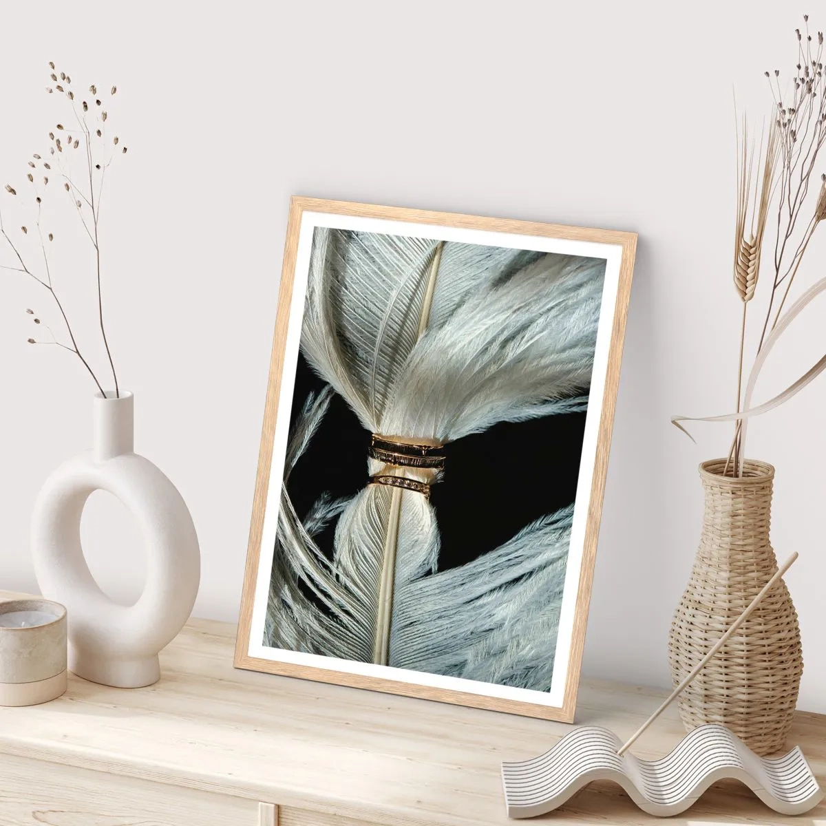 Poster in einem Rahmen aus heller Eiche - ... und ich werde dich nicht verlassen ... - 61x91 cm