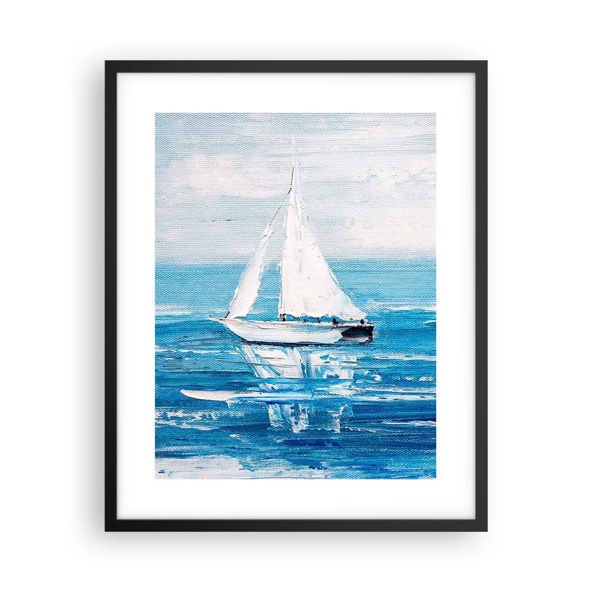 Poster in einem schwarzem Rahmen - Mit Freund an der Seite - 40x50 cm