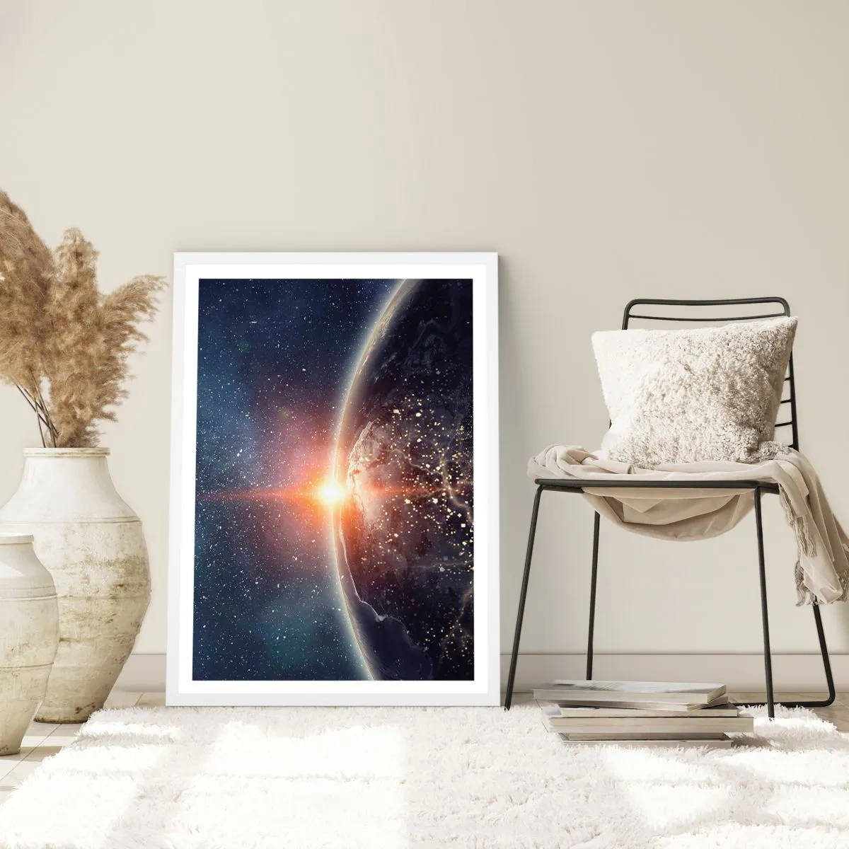 Poster in einem weißen Rahmen - In einer neuen Perspektive - 70x100 cm