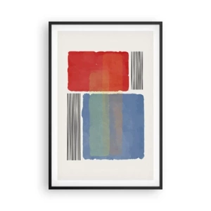 Poster in einem schwarzem Rahmen - Der Geist und der Buchstabe der Geometrie - 61x91 cm