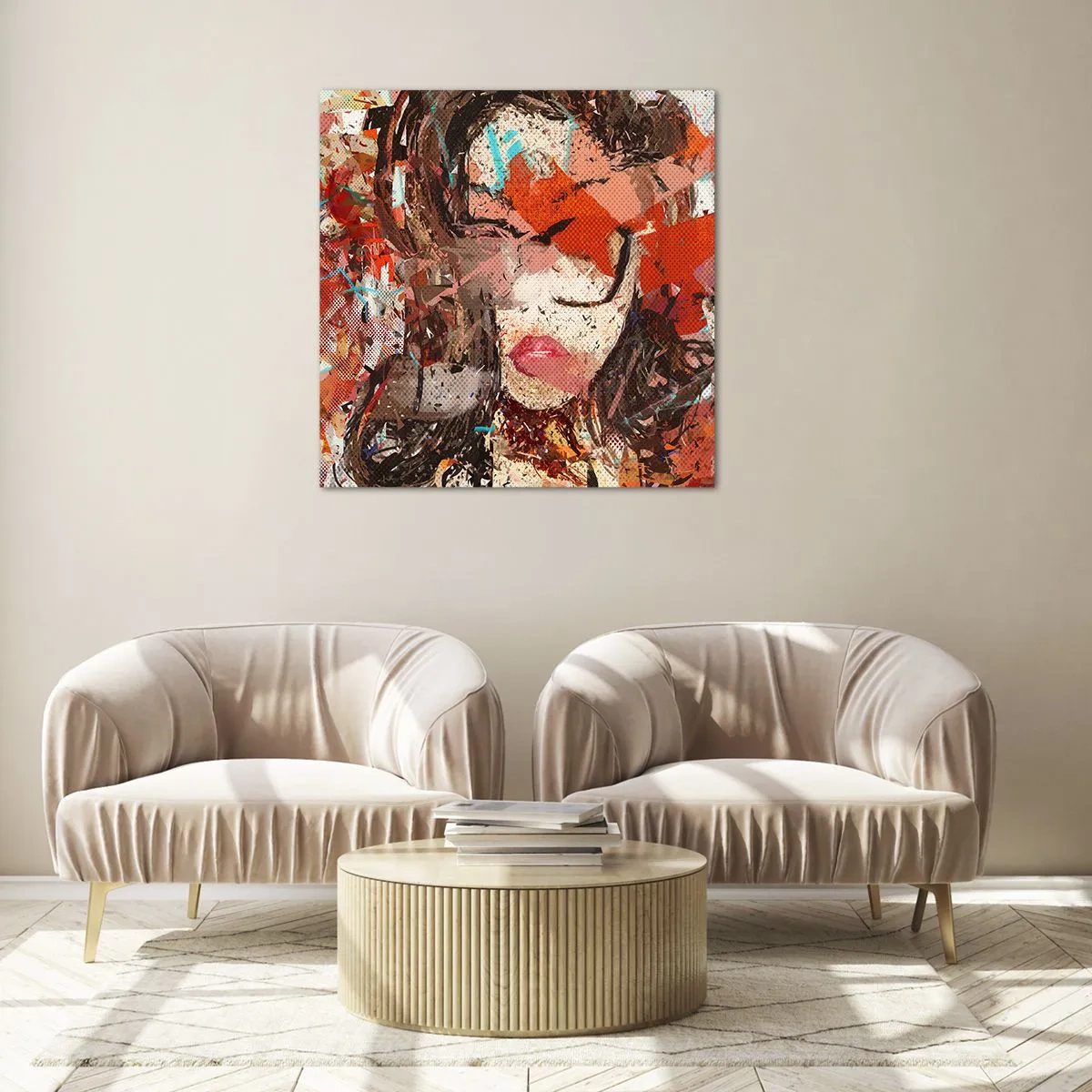 Glasbild - Bild auf glas - Niemand weiß, was du wirklich bist - 30x30 cm