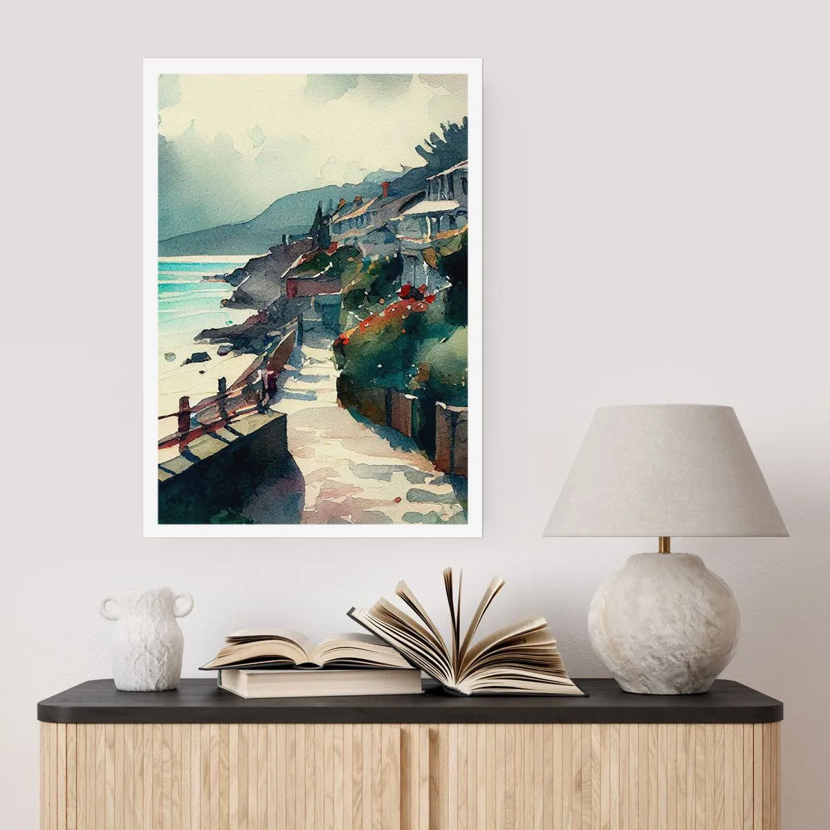 Poster - Mittelmeerstadt - 30x40 cm