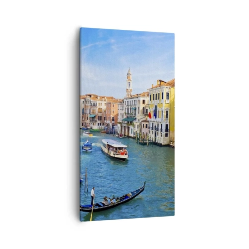 Bild auf Leinwand - Leinwandbild - Der einzigartige Verkehr der Welt - 55x100 cm