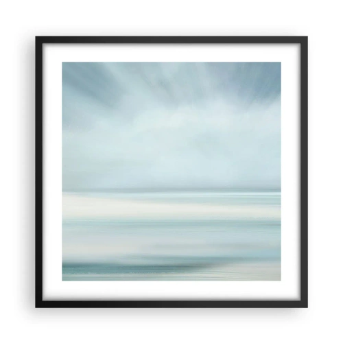 Poster in einem schwarzem Rahmen - Frieden bis zum Horizont - 50x50 cm