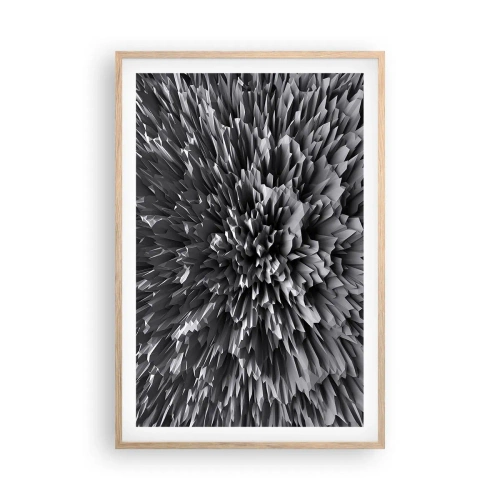 Poster in einem Rahmen aus heller Eiche - Härter kann es nicht werden - 61x91 cm