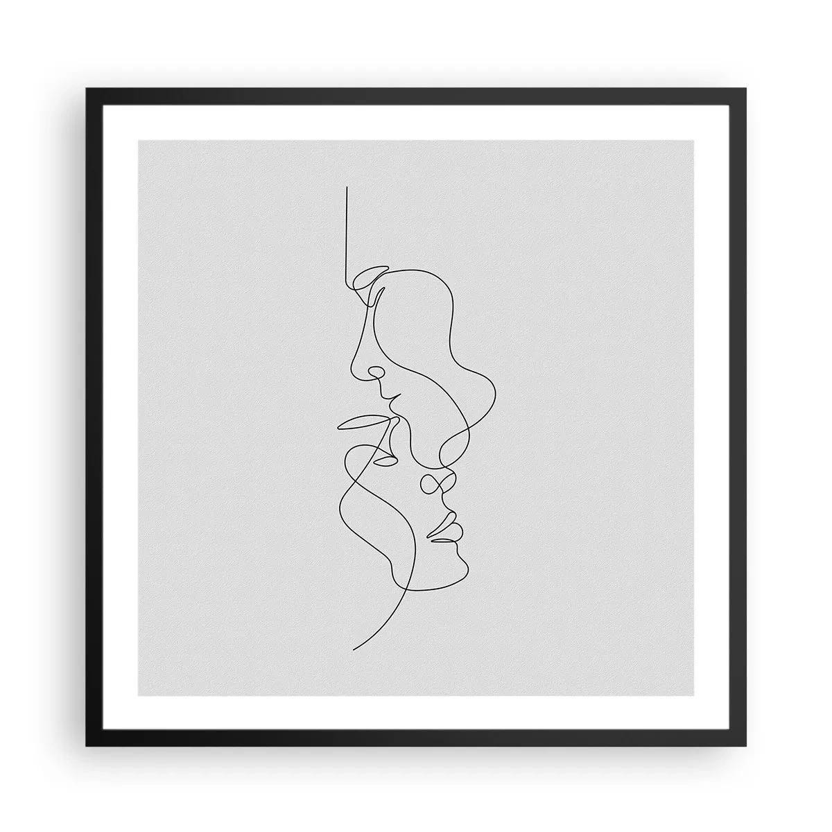 Poster in einem schwarzem Rahmen - Die Hitze bitterer Begierden - 60x60 cm