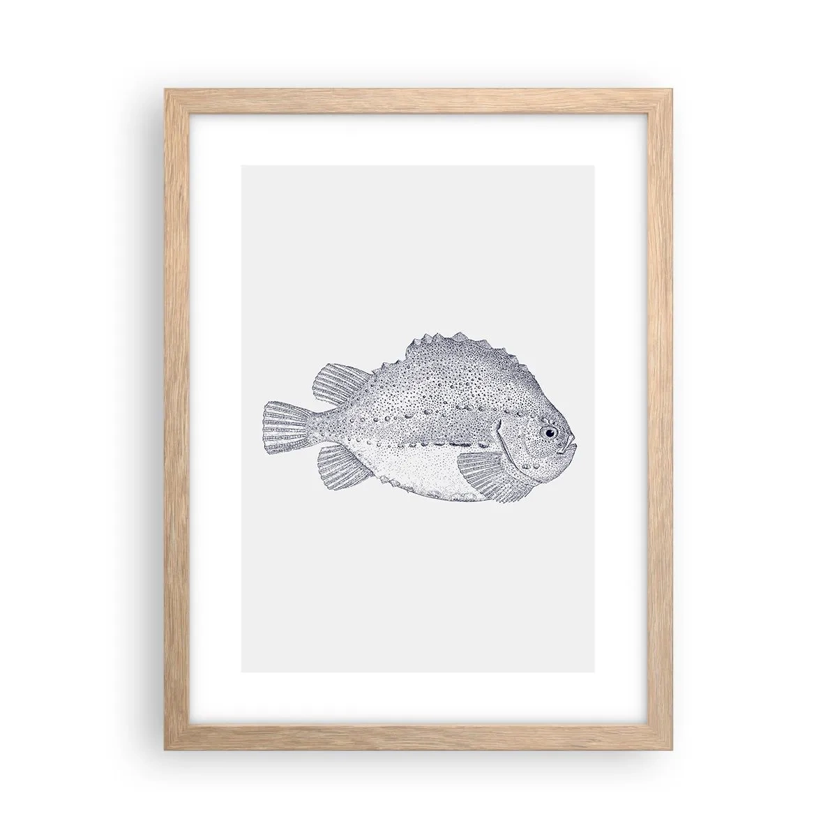 Poster in einem Rahmen aus heller Eiche - Für das Album des Naturforschers - 30x40 cm