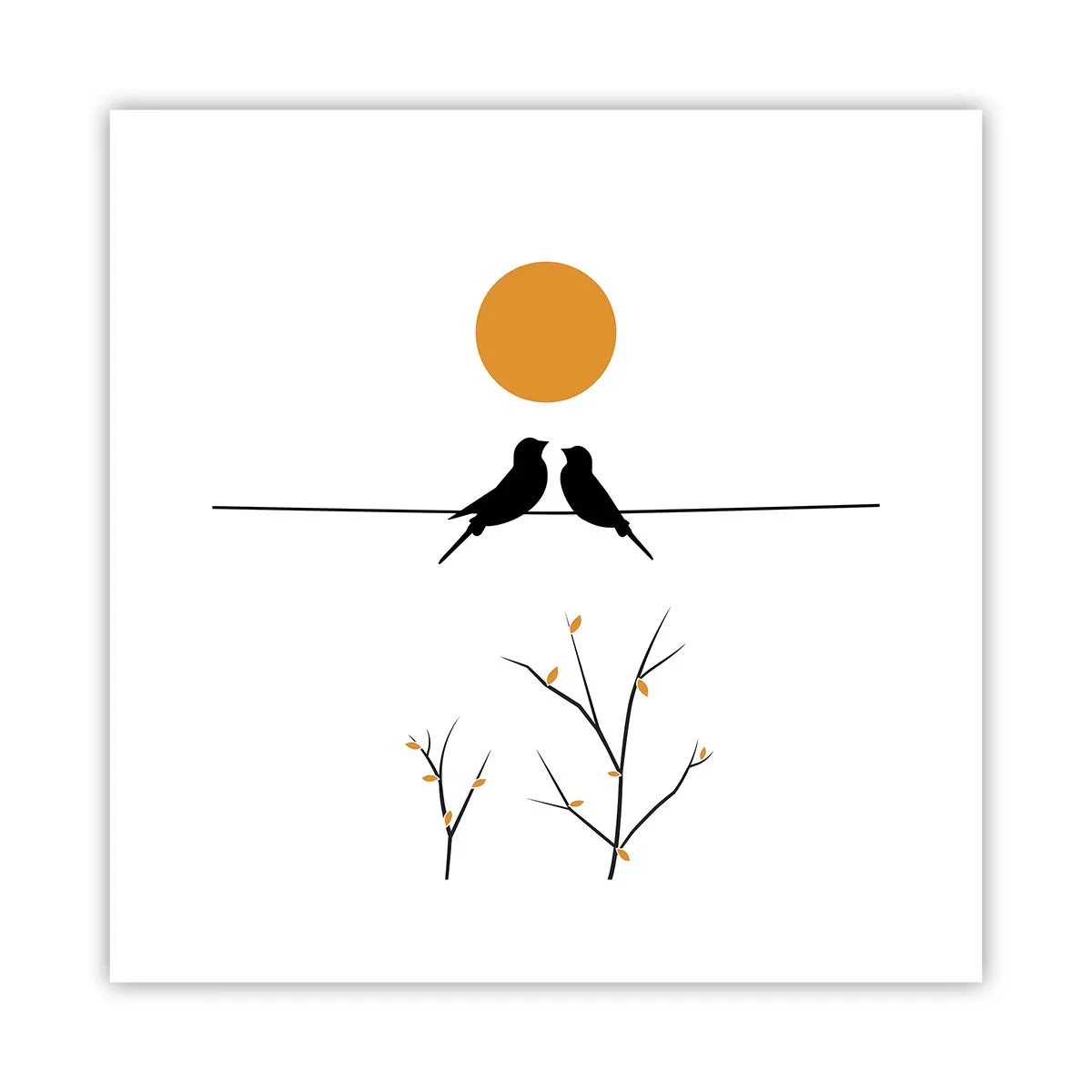 Poster - Abend der Nachtigallen - 30x30 cm