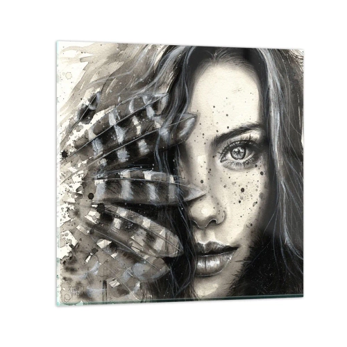 Glasbild - Bild auf glas - Wilde Schönheit - 50x50 cm