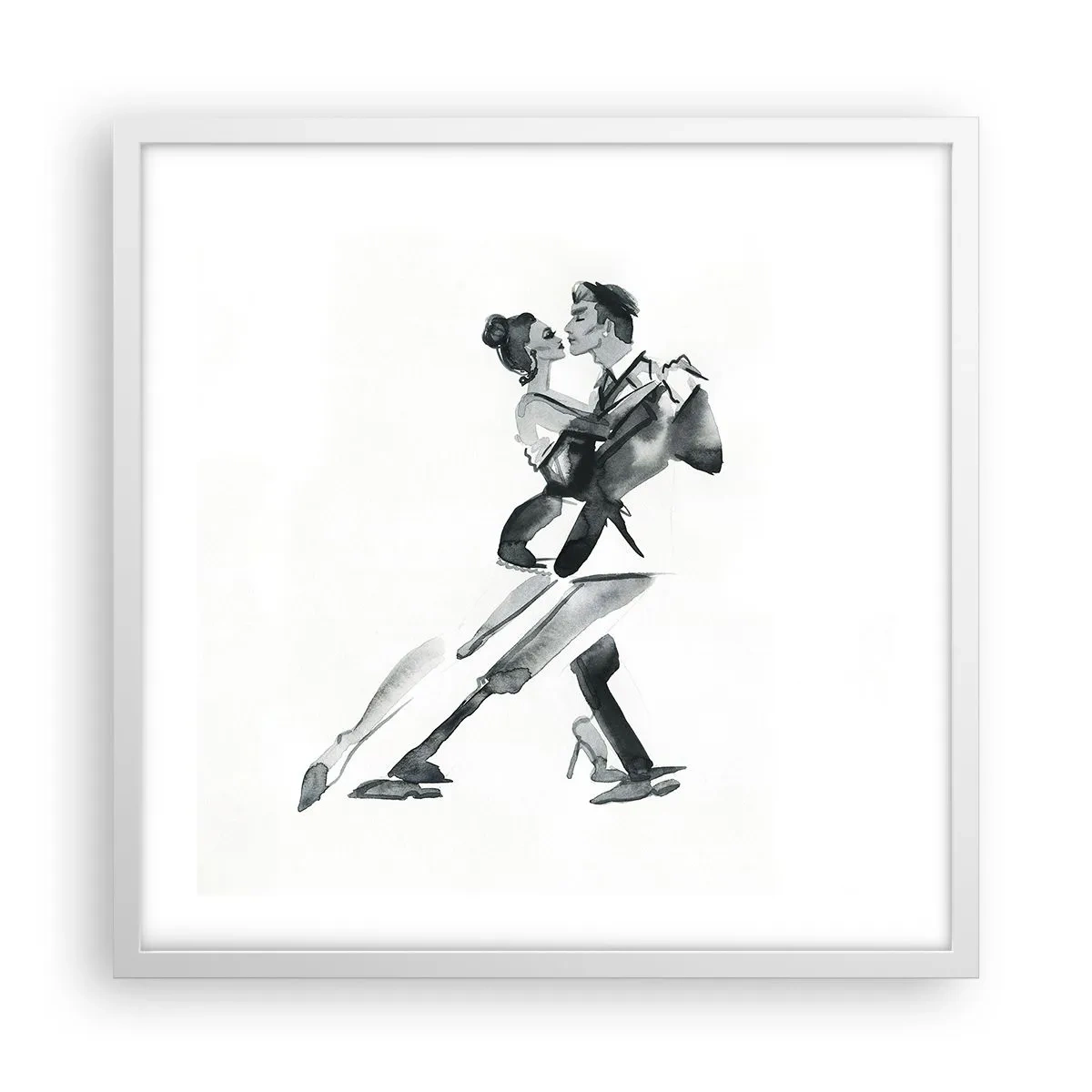 Poster in einem weißen Rahmen - In einem Schlag - 50x50 cm