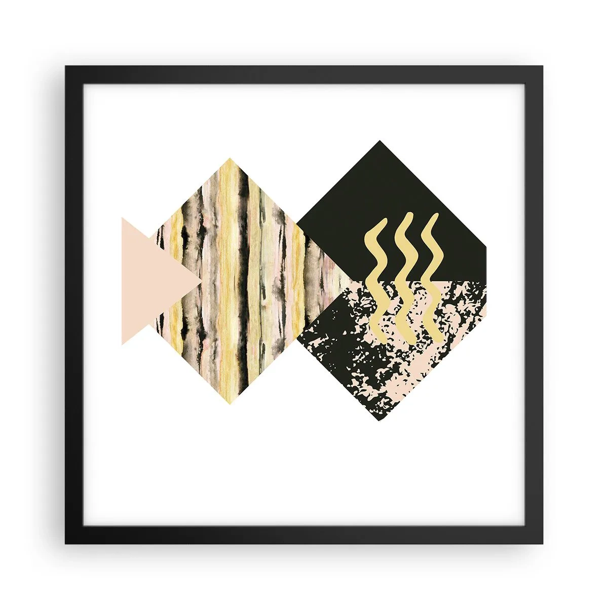 Poster in einem schwarzem Rahmen - Es ist nicht so einfach - 40x40 cm