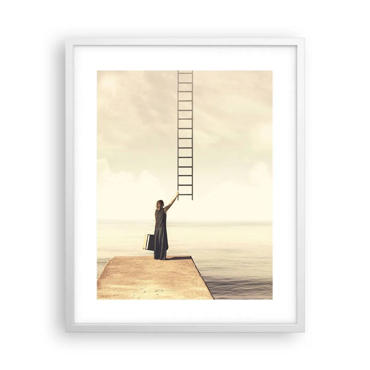 Poster in einem weißen Rahmen - Eine magische Reise - 40x50 cm