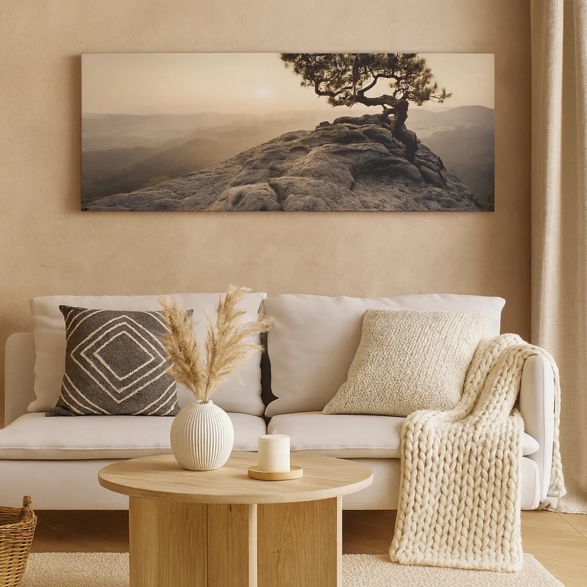 Bild auf Leinwand - Leinwandbild - Das Leben gewinnt immer - 30x30 cm