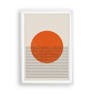 Poster in einem weißen Rahmen - Immer die Sonne - 70x100 cm