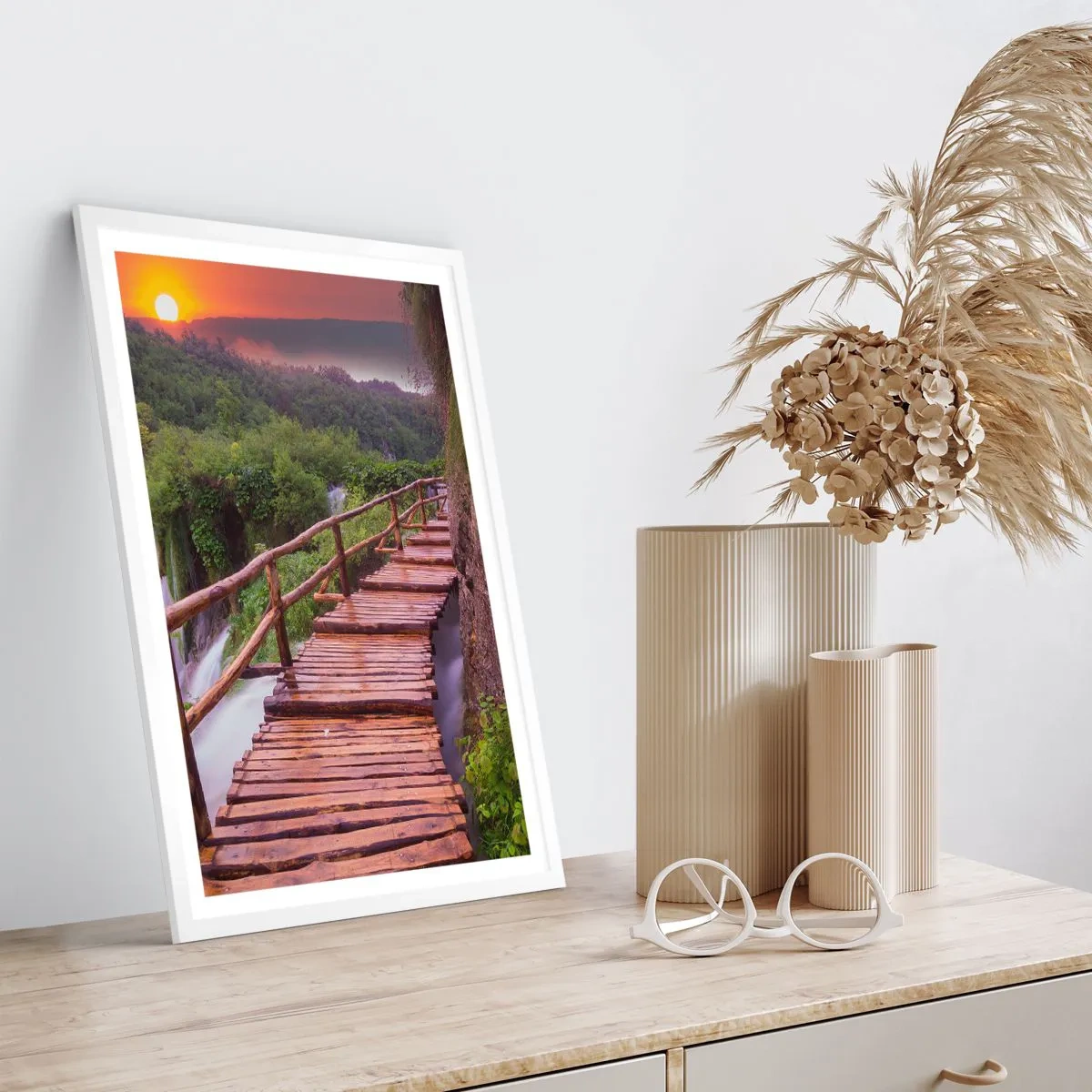 Poster in einem weißen Rahmen - Schönheit jenseits des Glaubens - 50x70 cm