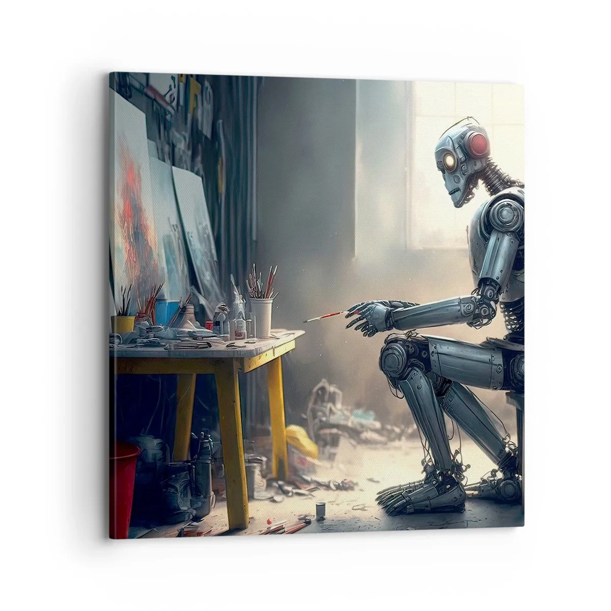 Bild auf Leinwand - Leinwandbild - Schöpfungsakt - 70x70 cm