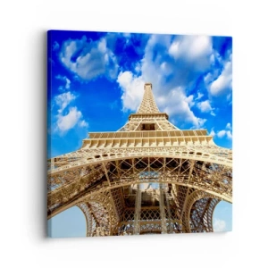 Bild auf Leinwand - Leinwandbild - In den Himmel und in die Wolken gehen - 30x30 cm