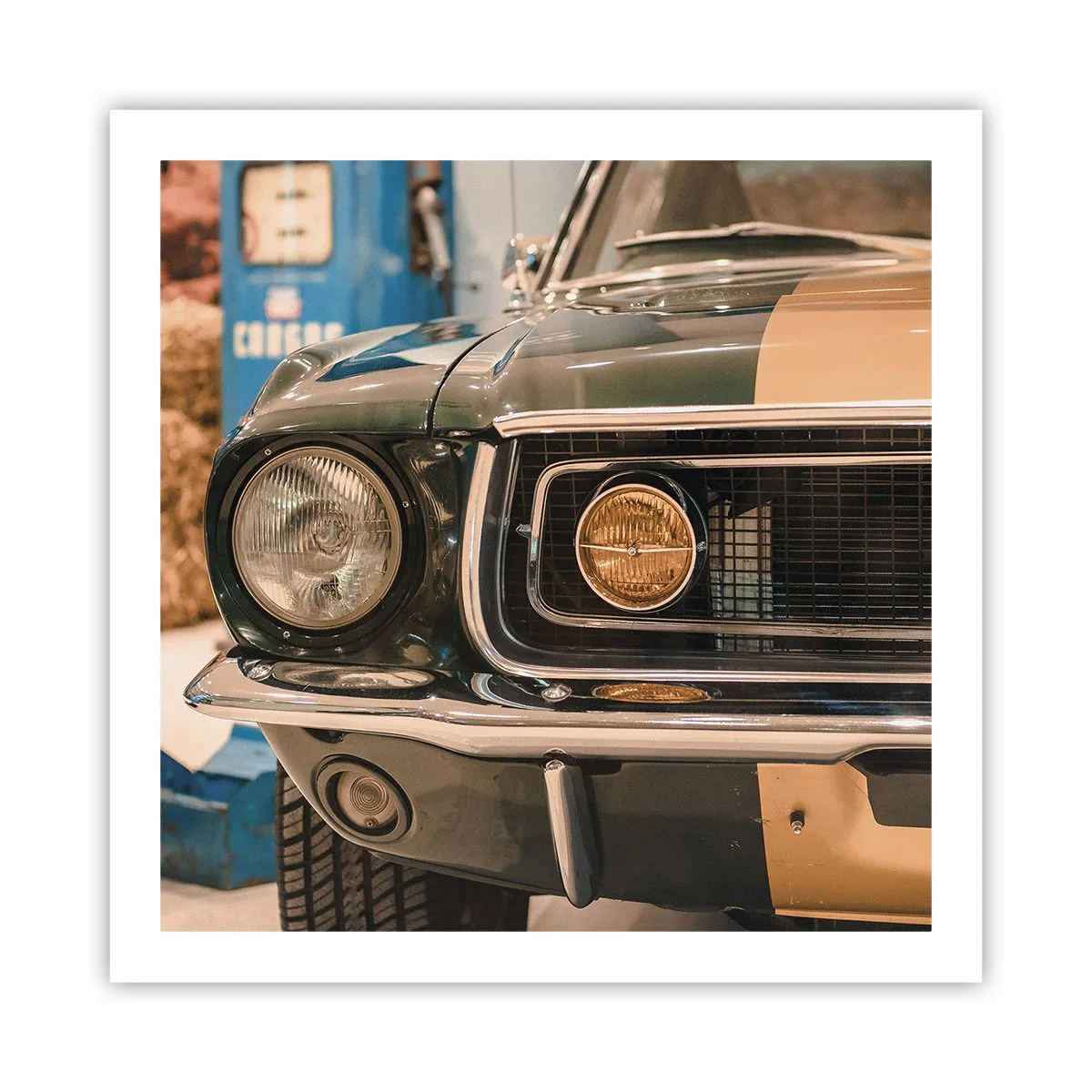 Poster - Treffen mit einer Legende - 60x60 cm