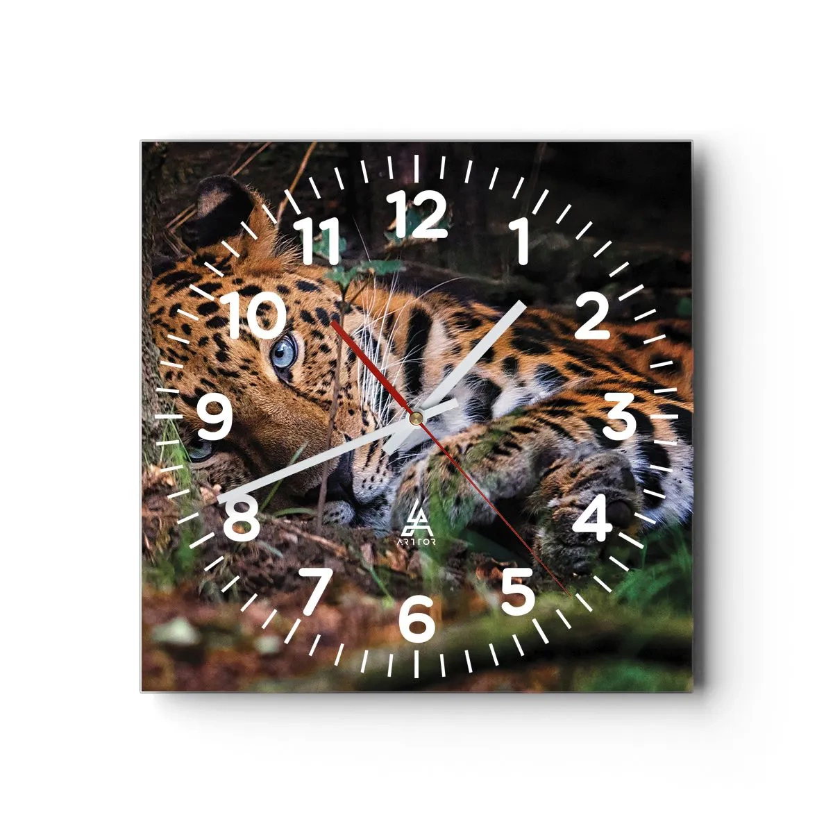 Wanduhr - Glasuhr - Vertrau mir - 30x30 cm