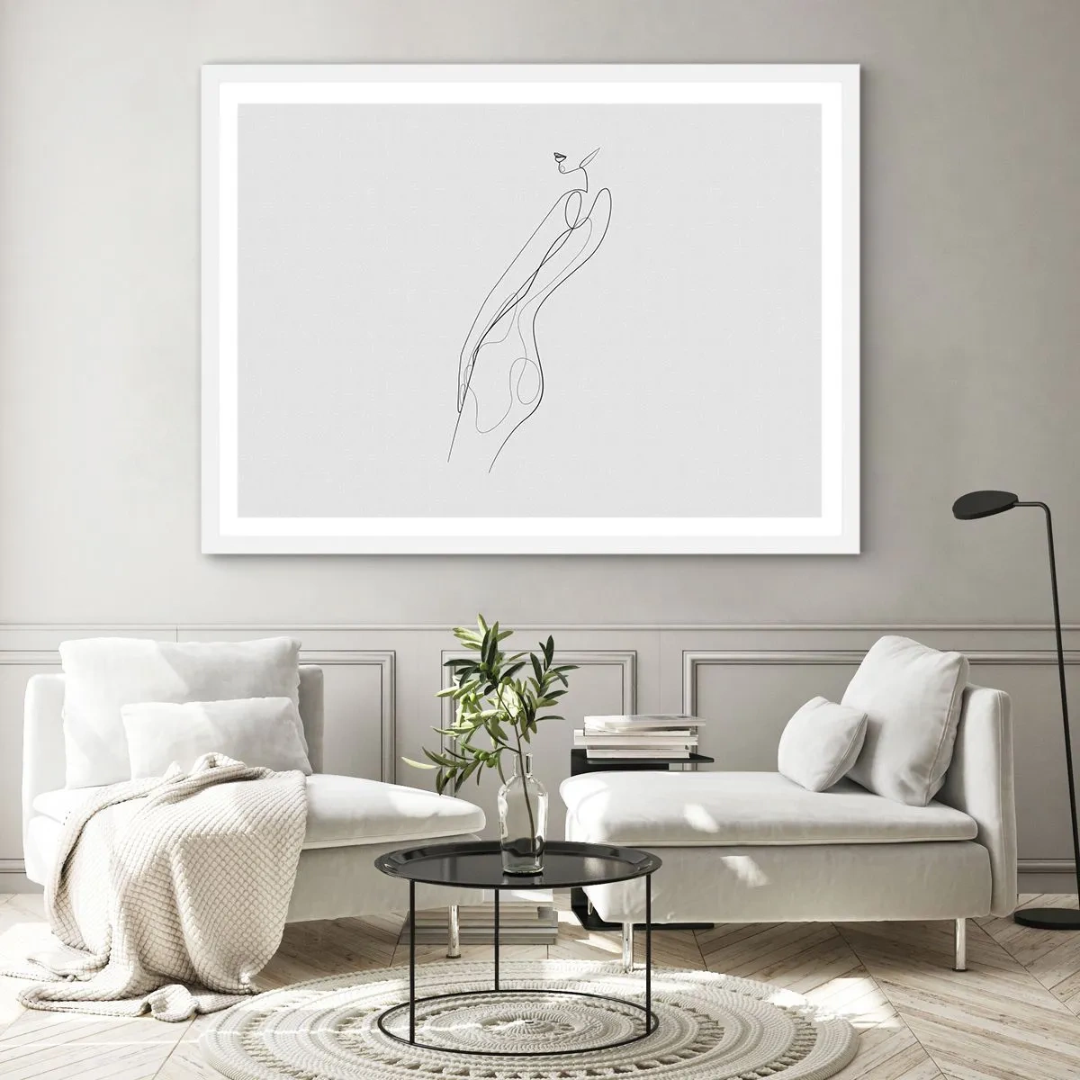 Poster in einem weißen Rahmen - Bloß ein Versprechen - 50x40 cm