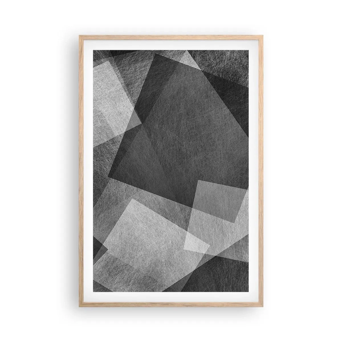 Poster in einem Rahmen aus heller Eiche - Das ewige Symbol für Beständigkeit und Ordnung - 61x91 cm