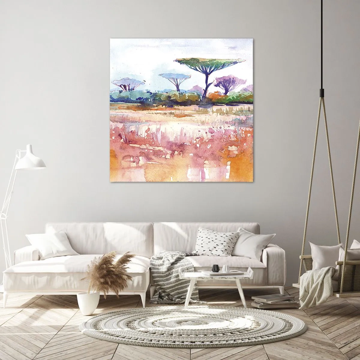 Bild auf Leinwand - Leinwandbild - Savannah-Farben - 60x60 cm