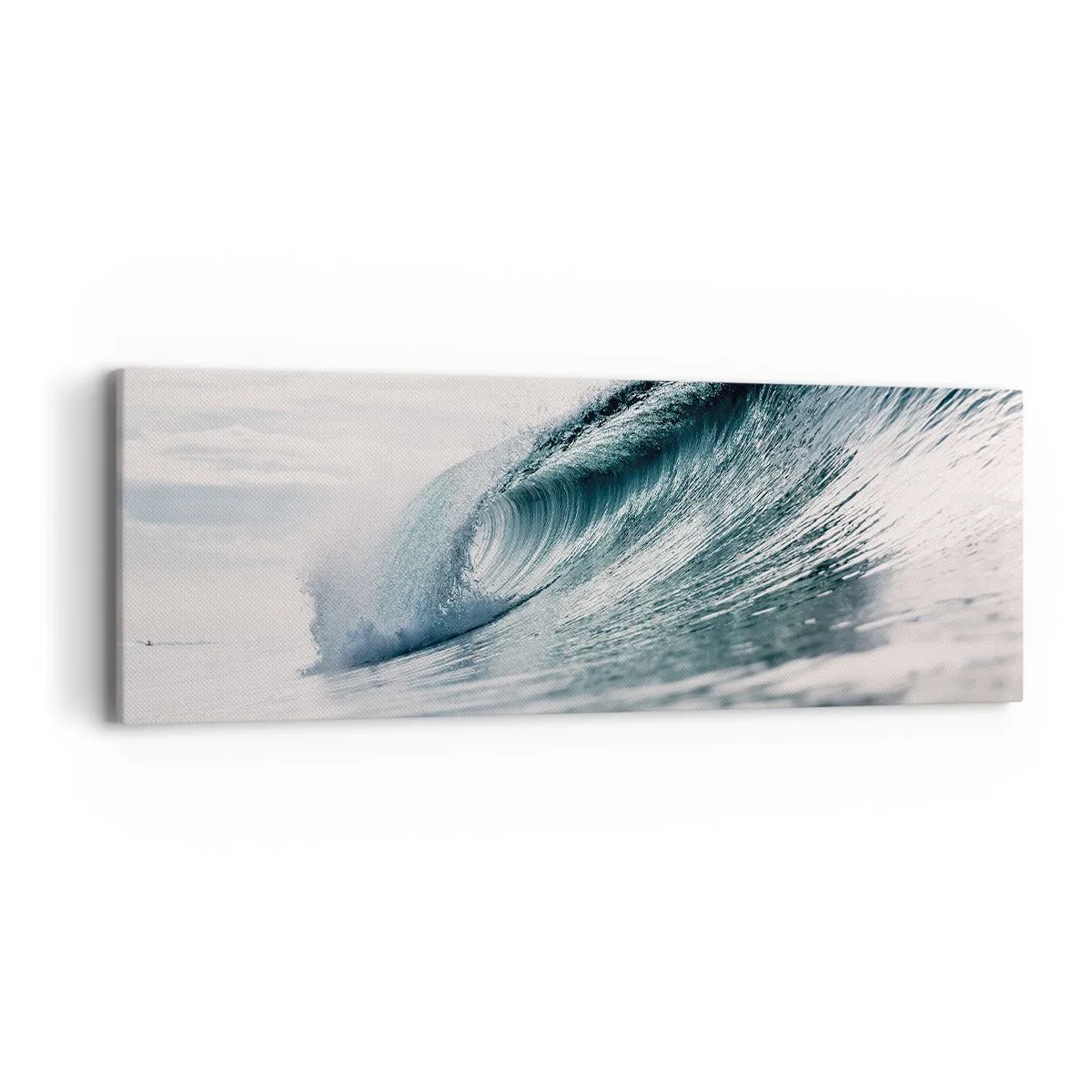 Bild auf Leinwand - Leinwandbild - Wasserspitze - 90x30 cm