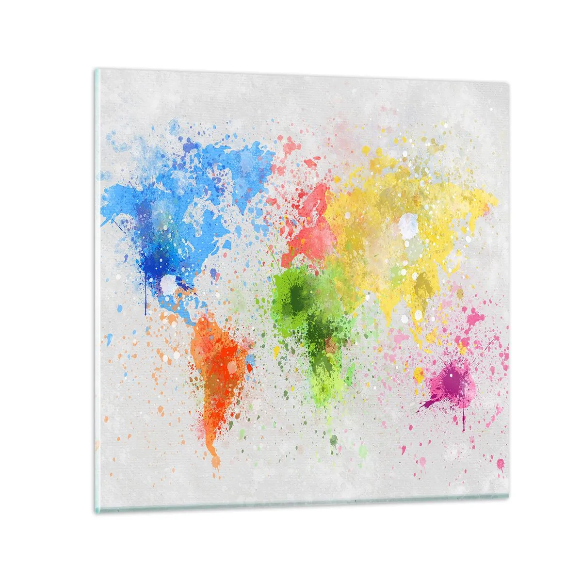 Glasbild - Bild auf glas - Alle Farben der Welt - 40x40 cm