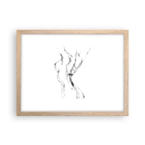 Poster in einem Rahmen aus heller Eiche - Schön und stark - 40x30 cm