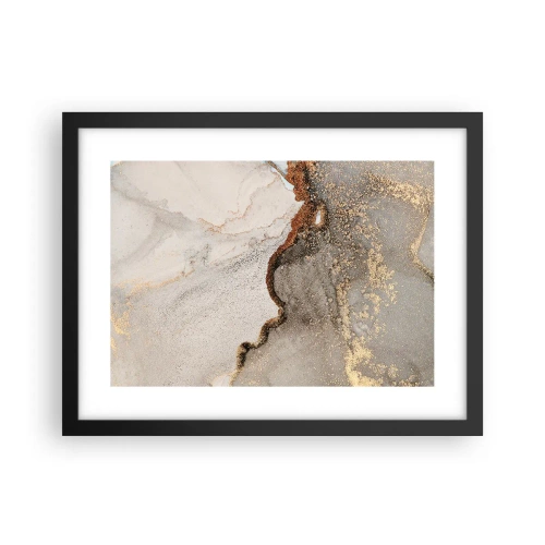 Poster in einem schwarzem Rahmen - An der Grenze der Farben - 40x30 cm