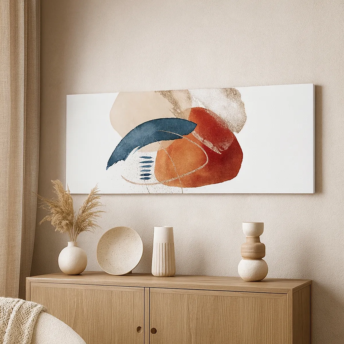 Bild auf Leinwand - Leinwandbild - Ovale Komposition - 30x30 cm