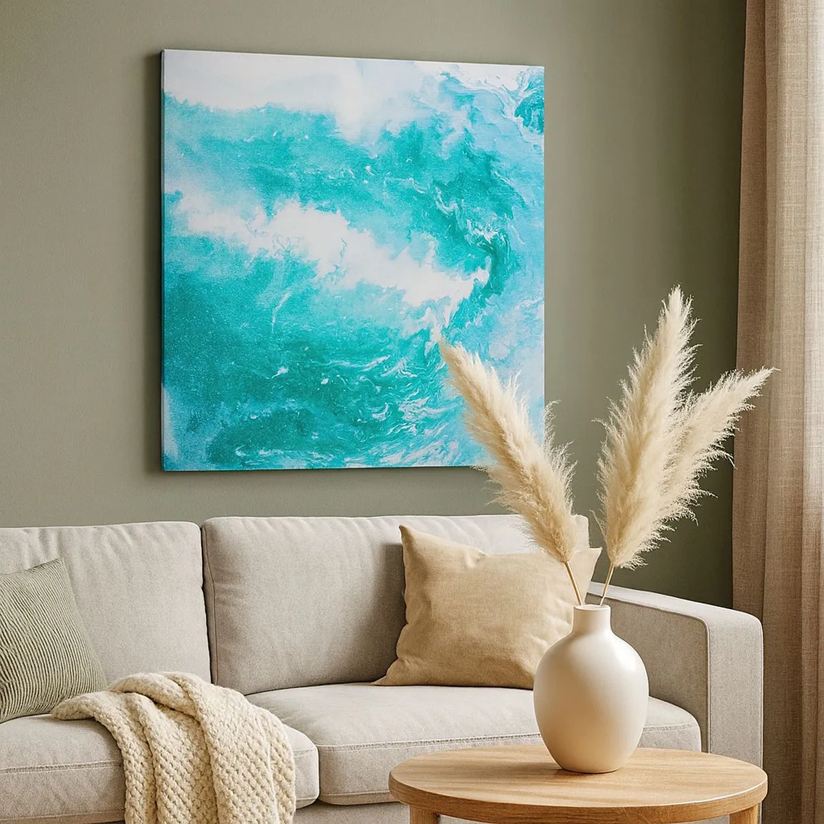 Bild auf Leinwand - Leinwandbild - Im Kern des Elements - 30x30 cm