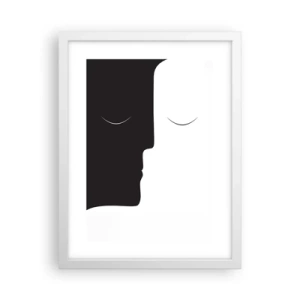 Poster in einem weißen Rahmen - Einheit der Gegensätze - 30x40 cm