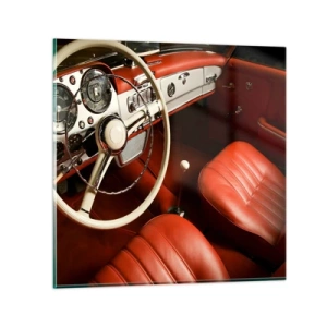 Glasbild - Bild auf glas - Luxus im Vintagestil - 30x30 cm