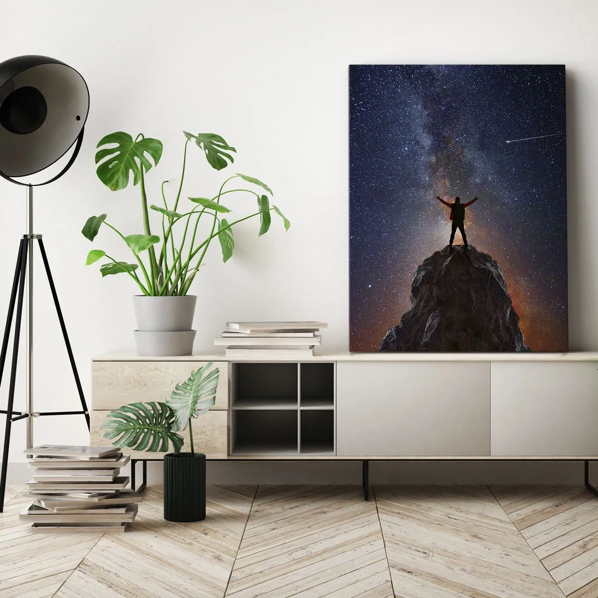 Bild auf Leinwand - Leinwandbild - Die Macht ist mit mir! - 55x100 cm