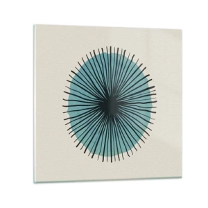 Glasbild - Bild auf glas - Strahlend im Blau - 30x30 cm