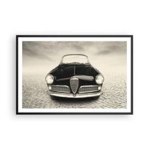 Poster in einem schwarzem Rahmen - Man muss mich einfach lieben - 91x61 cm