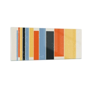 Glasbild - Bild auf glas - Musiknotation - 100x40 cm