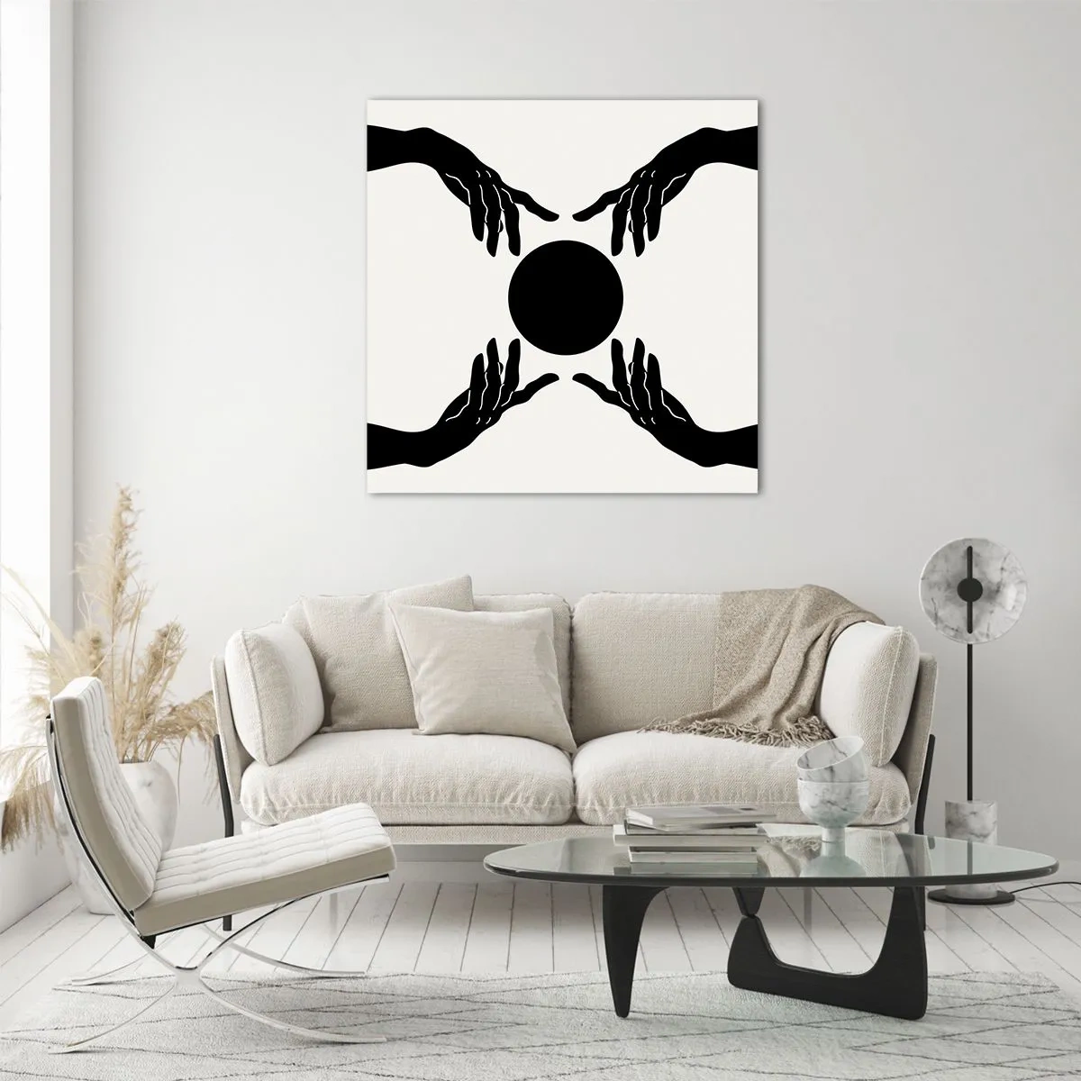 Glasbild - Bild auf glas - Geheimes Zeichen - 30x30 cm