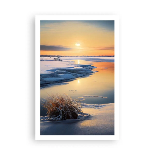 Poster - Wintersonnenuntergang - 61x91 cm