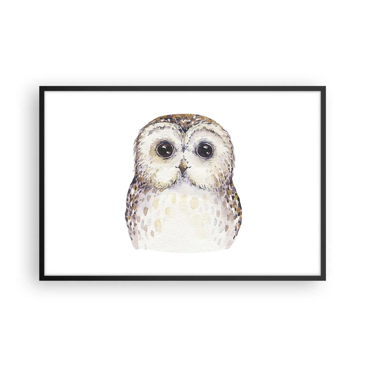 Poster in einem schwarzem Rahmen - Schau mir in die Augen - 91x61 cm