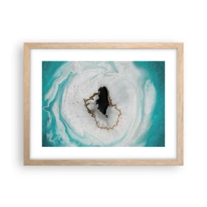 Poster in einem Rahmen aus heller Eiche - Nach Innen eindringen - 40x30 cm