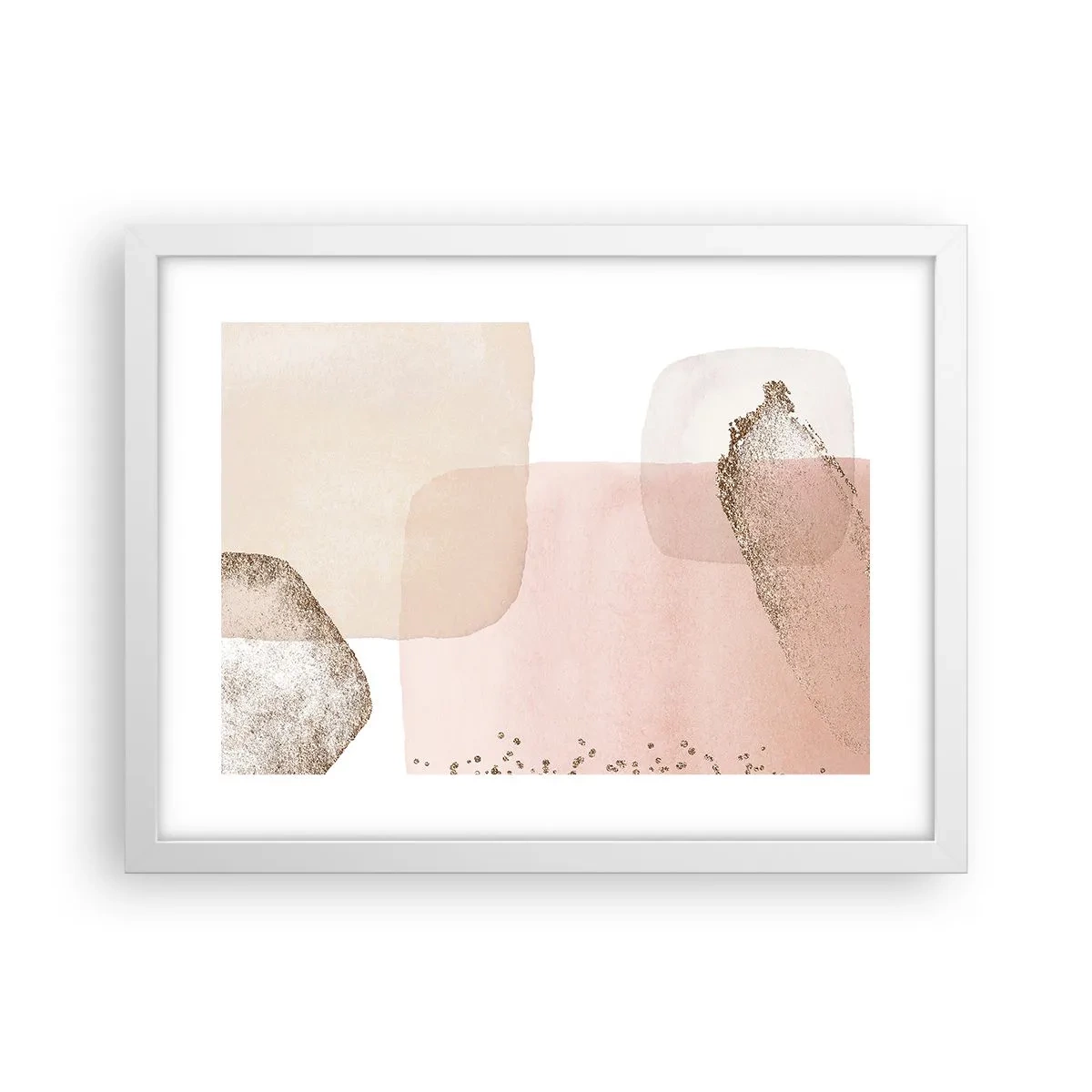 Poster in einem weißen Rahmen - Ein Blick durch die Farbe - 40x30 cm