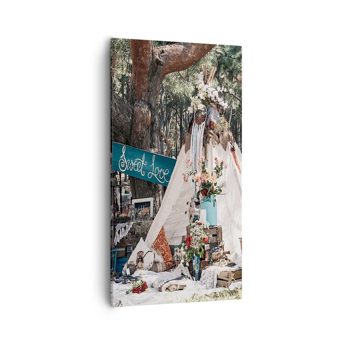 Bild auf Leinwand - Leinwandbild - Liebe machen ... - 55x100 cm