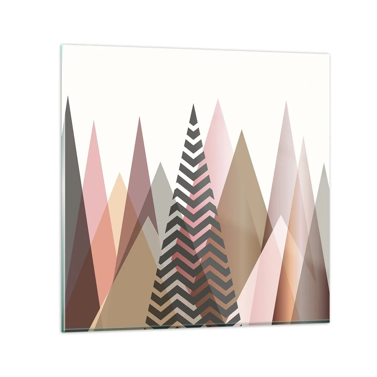 Glasbild - Bild auf glas - Pyramidale Aussicht - 60x60 cm
