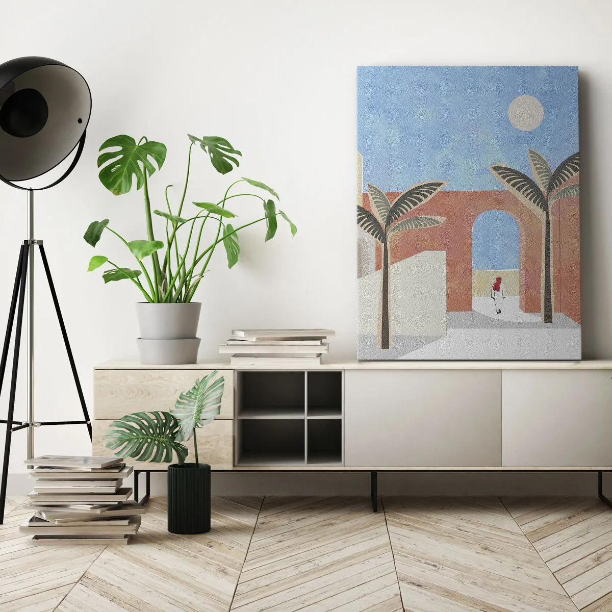 Bild auf Leinwand - Leinwandbild - Arabischer Tag - 80x120 cm